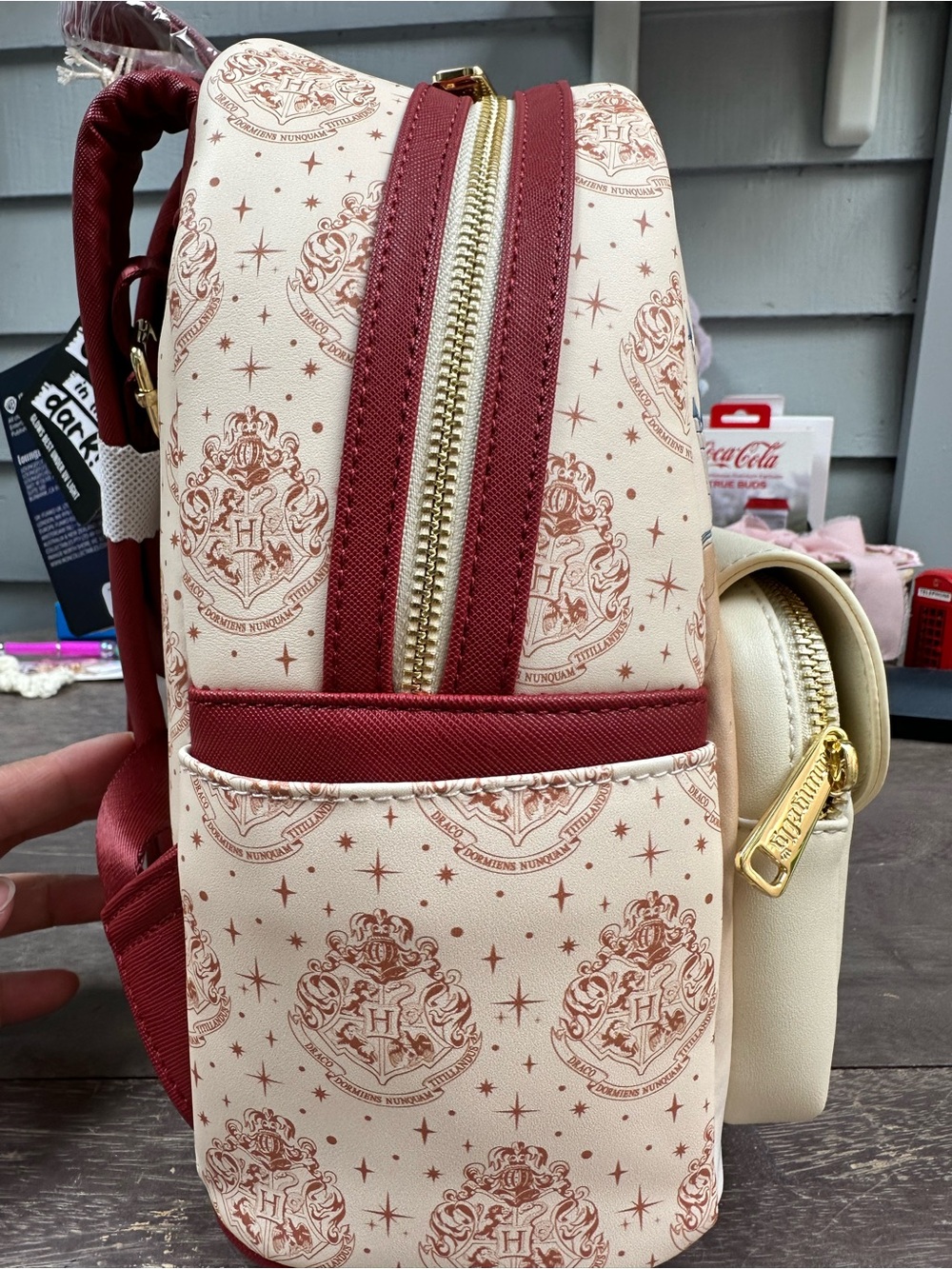 Loungefly Harry Potter Hogwarts Castle / Hogwarts Letter envelope mini backpack - Picture 4 of 5